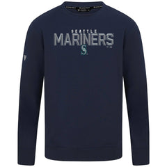 Seattle Mariners Levelwear Mandate Carve Tri-Blend Sweatshirt - Navy Sweatshirts