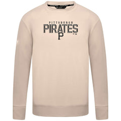 Pittsburgh Pirates Levelwear Mandate Carve Tri-Blend Sweatshirt - Khaki Sweatshirts
