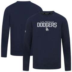 Los Angeles Dodgers Levelwear Mandate Carve Tri-Blend Sweatshirt - Navy Sweatshirts