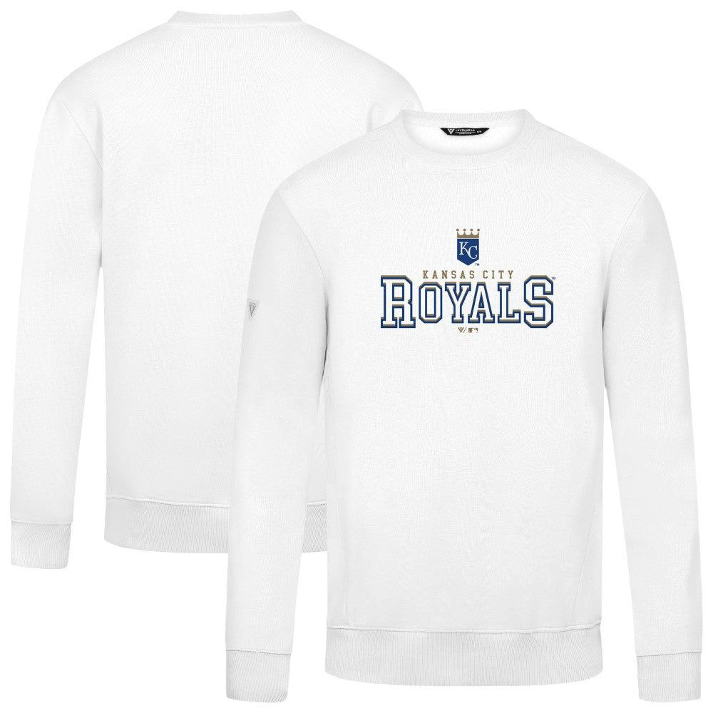 Kansas City Royals Levelwear Zane Journey Sweatshirt - White Sweatshirts