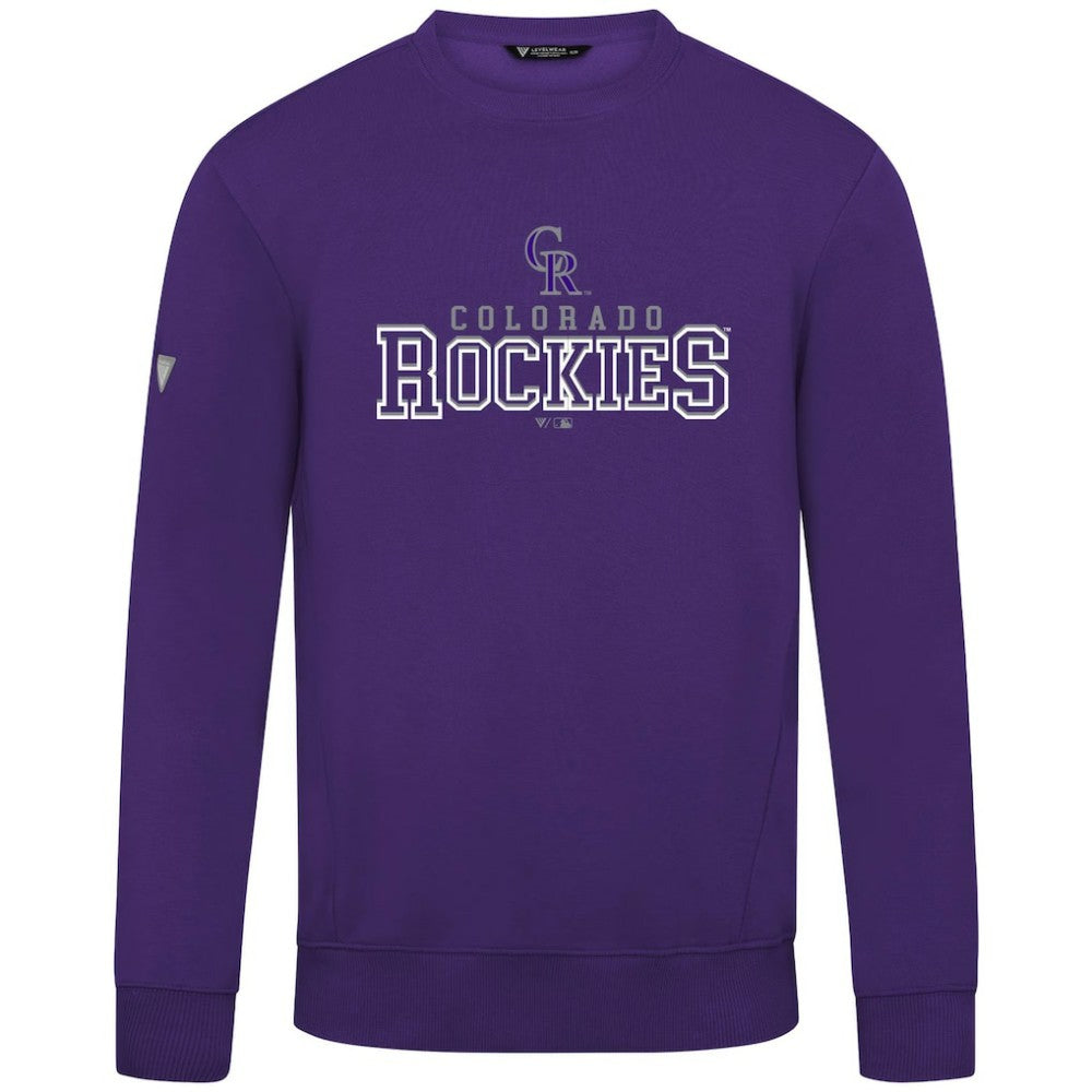 Colorado Rockies Levelwear Zane Journey Sweatshirt - Purple Sweatshirts