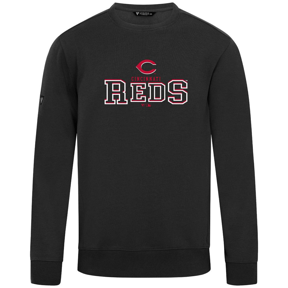 Cincinnati Reds Levelwear Zane Journey Sweatshirt - Black Sweatshirts