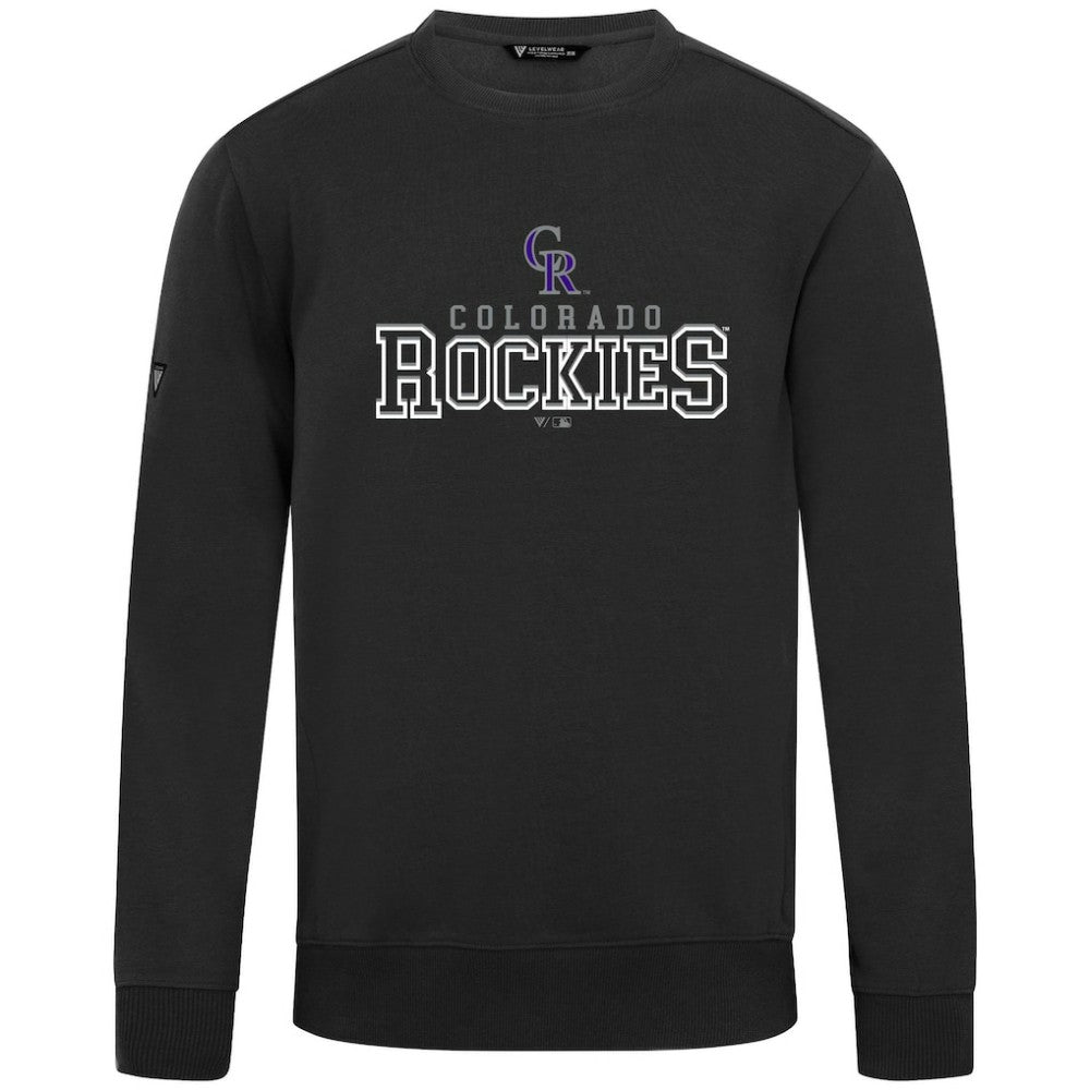 Colorado Rockies Levelwear Zane Journey Sweatshirt - Black Sweatshirts