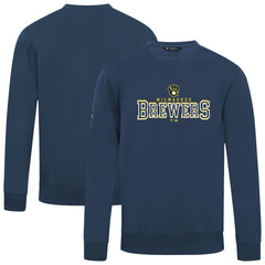 Milwaukee Brewers Levelwear Zane Journey Sweatshirt - Navy Sweatshirts