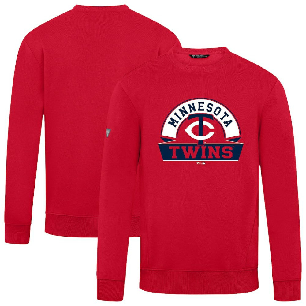 Minnesota Twins Levelwear Zane Banner Arch Sweatshirt - Red Sweatshirts