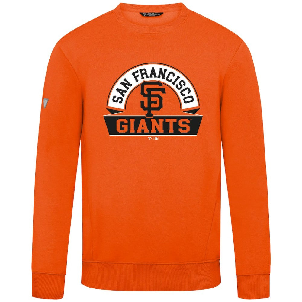 San Francisco Giants Levelwear Zane Banner Arch Sweatshirt - Orange Sweatshirts