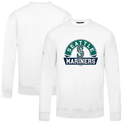 Seattle Mariners Levelwear Zane Banner Arch Sweatshirt - White Sweatshirts