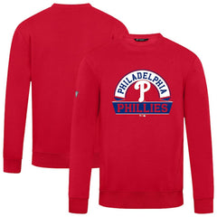 Philadelphia Phillies Levelwear Zane Banner Arch Sweatshirt - Red Sweatshirts