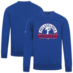 Philadelphia Phillies Levelwear Zane Banner Arch Sweatshirt - Royal Sweatshirts