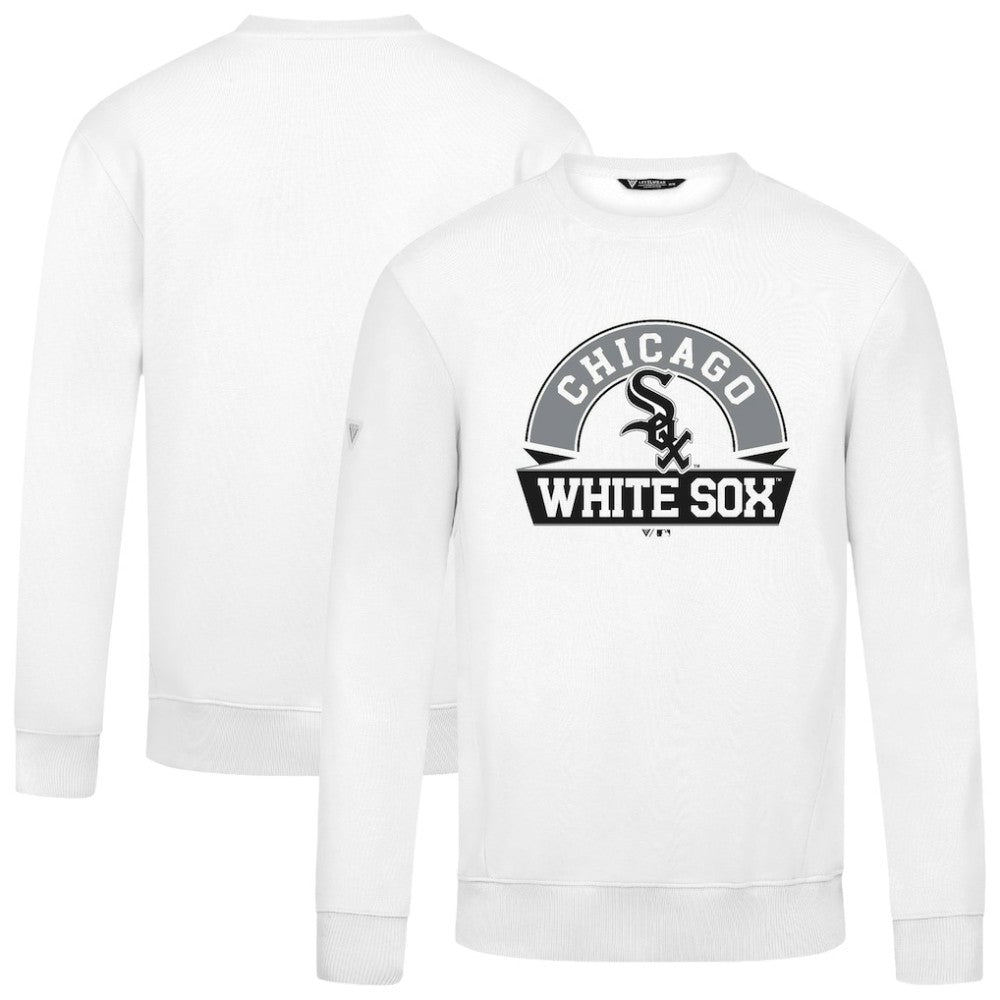 Chicago White Sox Levelwear Zane Banner Arch Sweatshirt - White Sweatshirts