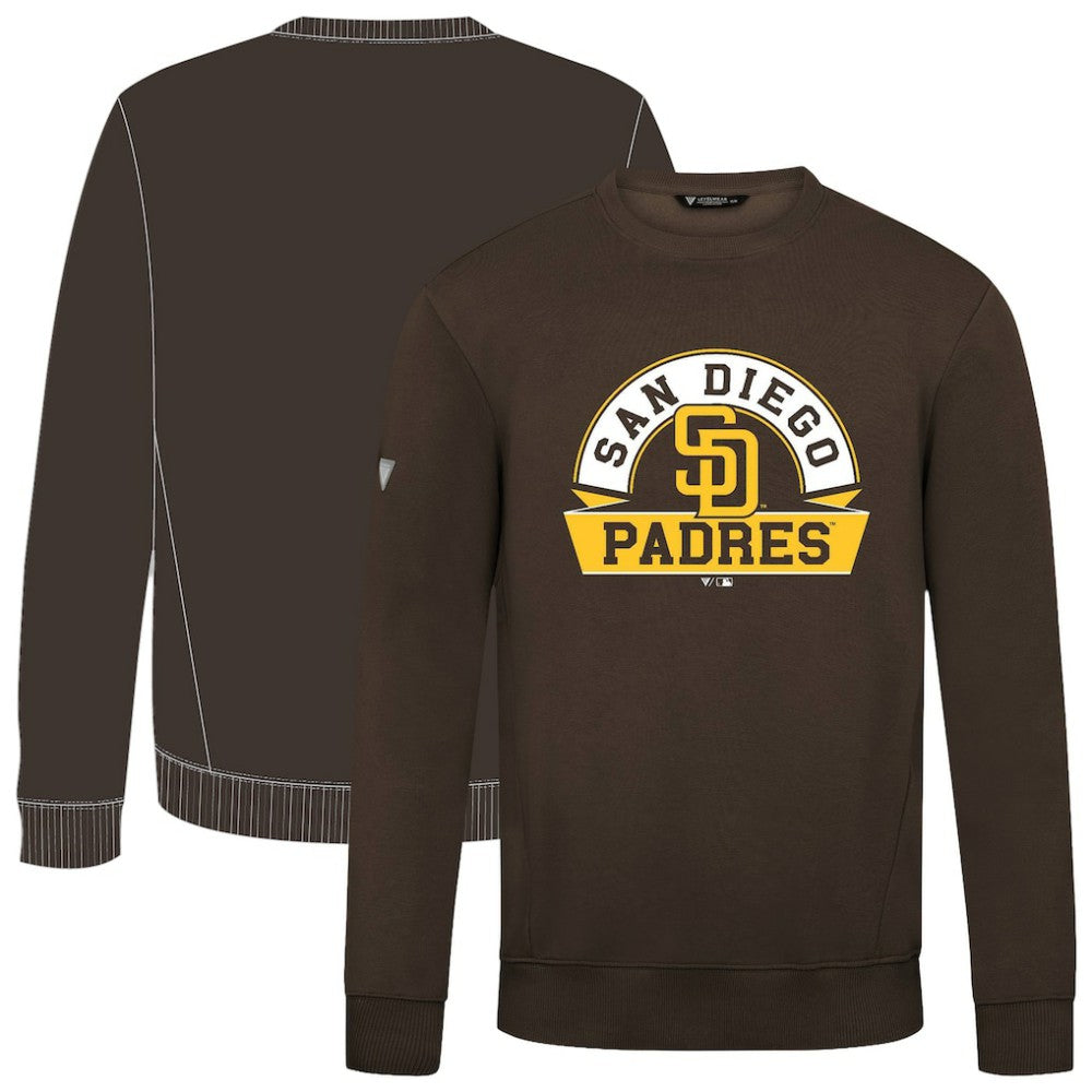 San Diego Padres Levelwear Zane Banner Arch Sweatshirt - Brown Sweatshirts