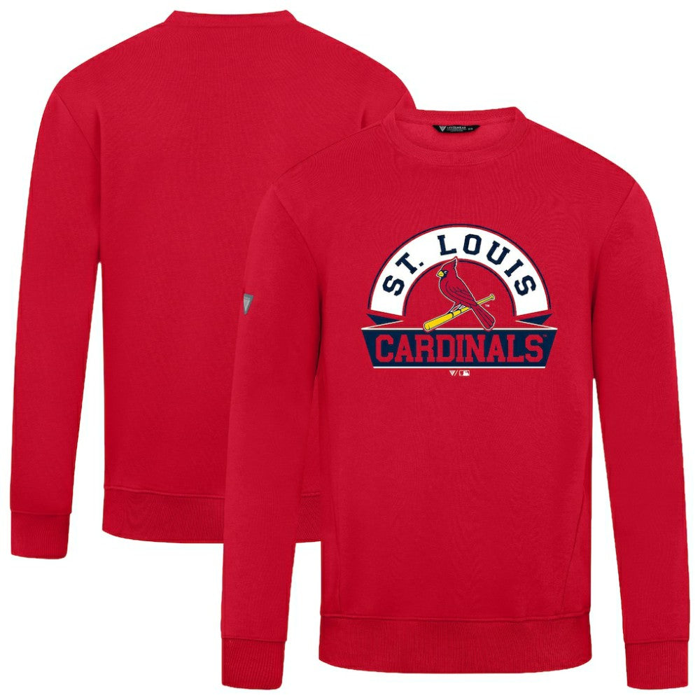 St. Louis Cardinals Levelwear Zane Banner Arch Sweatshirt - Red Sweatshirts