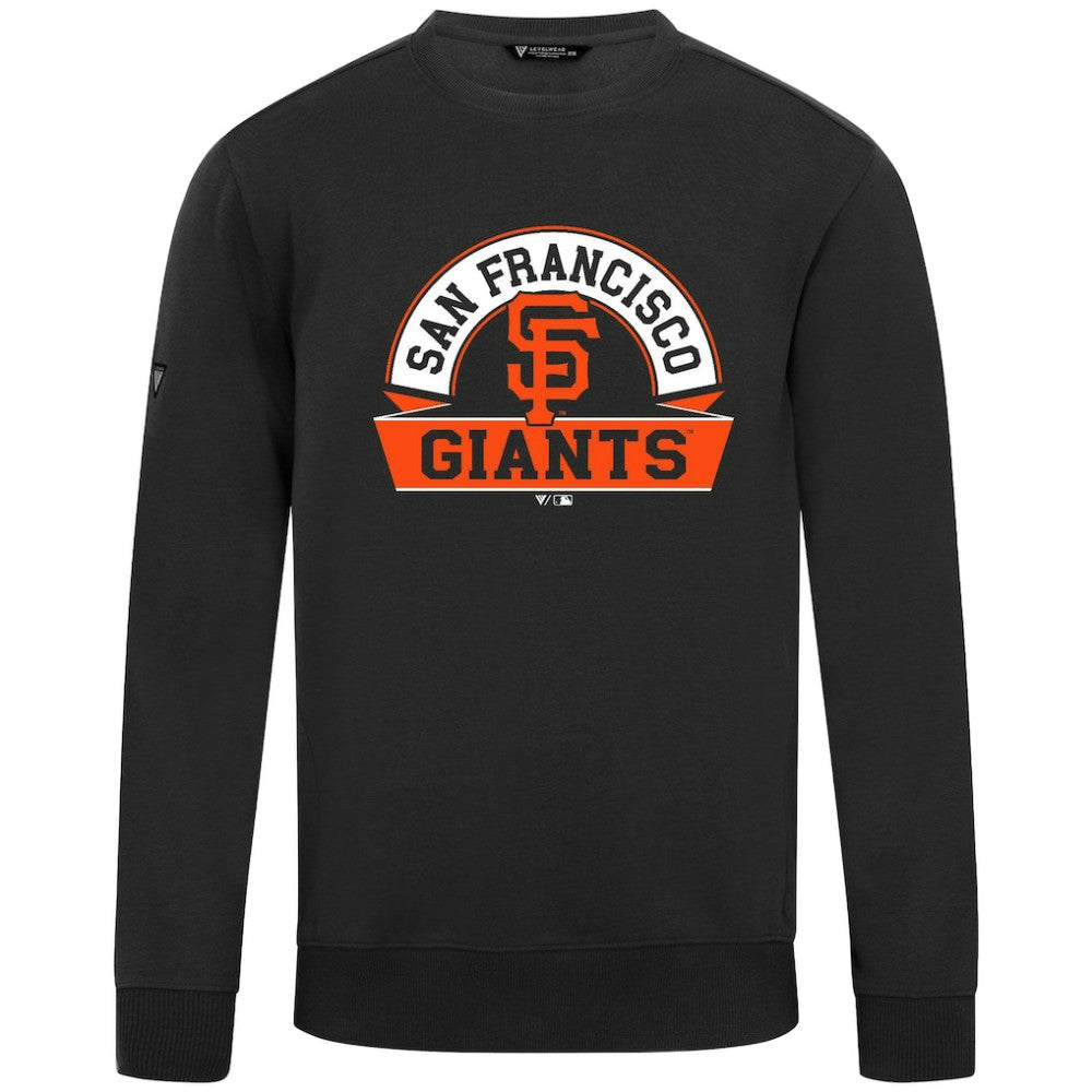 San Francisco Giants Levelwear Zane Banner Arch Sweatshirt - Black Sweatshirts