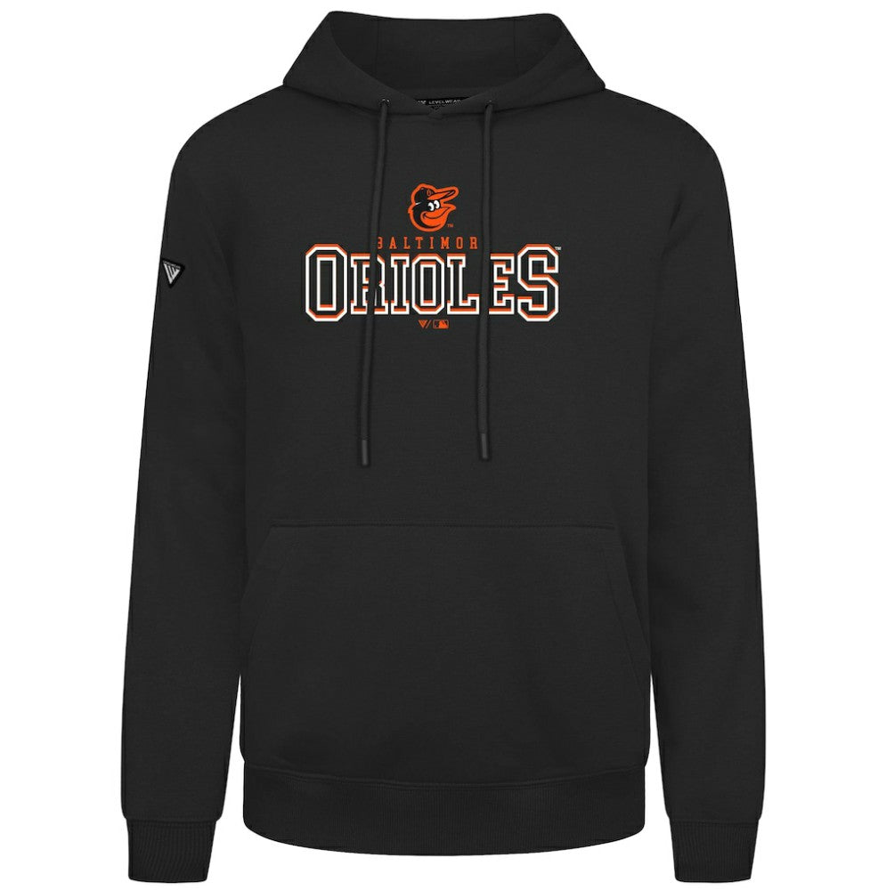 Baltimore Orioles Levelwear Podium Journey Hoodie - Black Hoodies