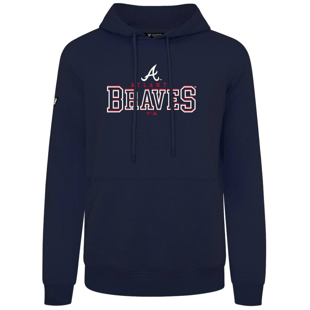 Atlanta Braves Levelwear Podium Journey Hoodie - Navy Hoodies