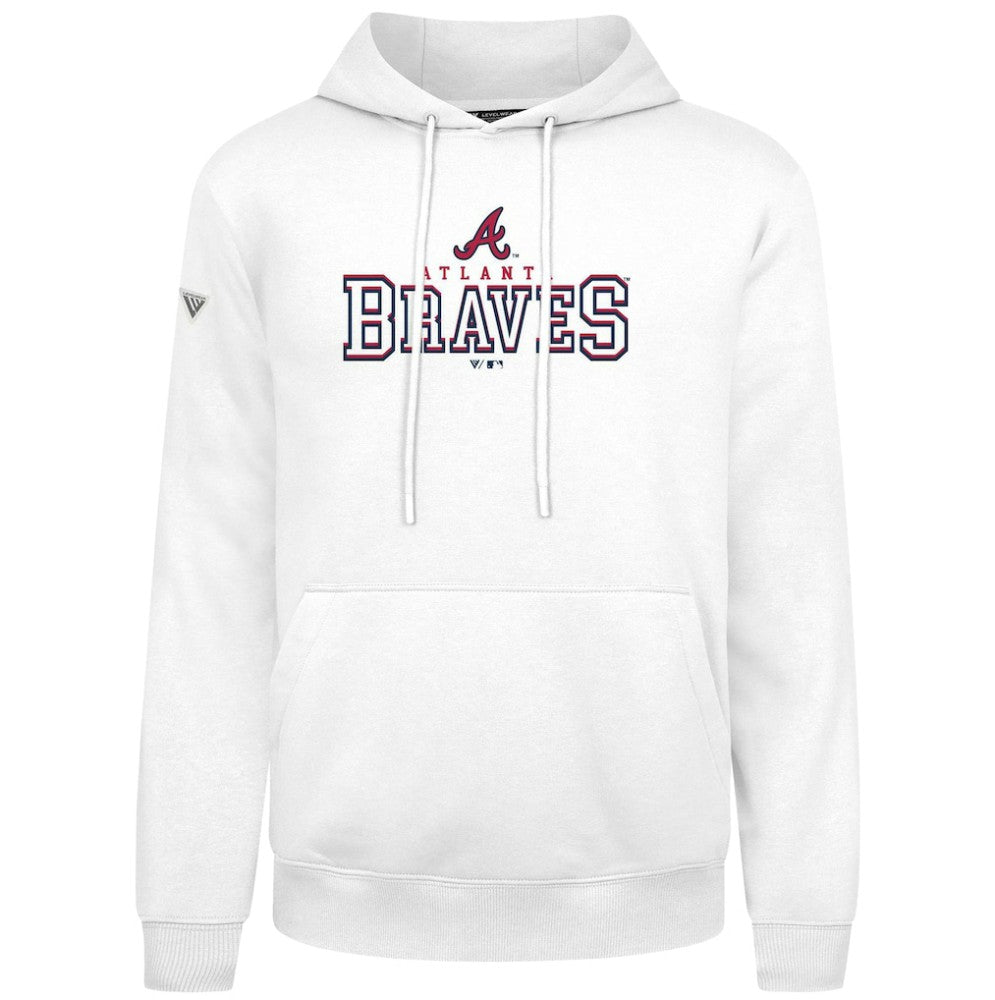 Atlanta Braves Levelwear Podium Journey Hoodie - White Hoodies