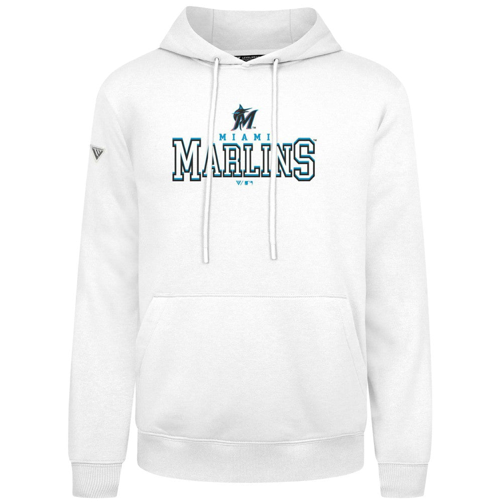 Miami Marlins Levelwear Podium Journey Hoodie - White Hoodies