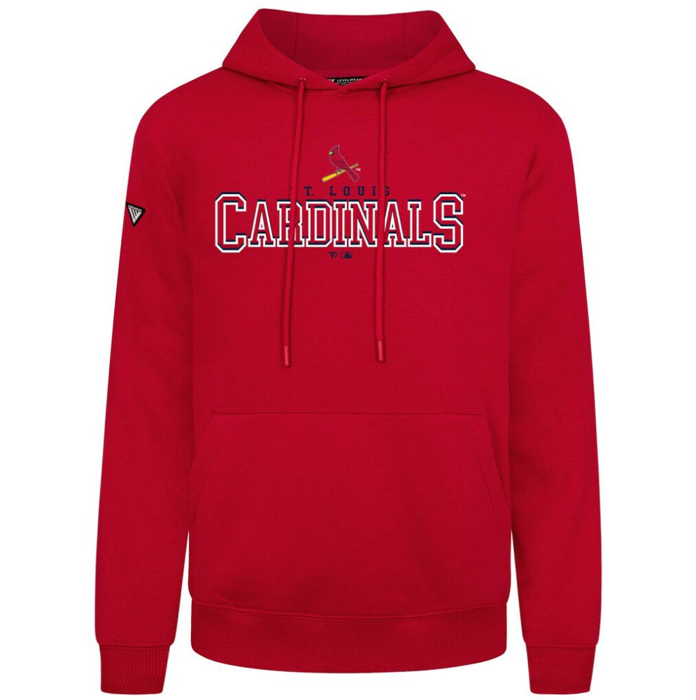 St. Louis Cardinals Levelwear Podium Journey Hoodie - Red Hoodies