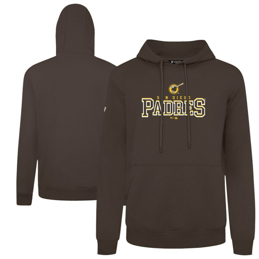 San Diego Padres Levelwear Podium Journey Hoodie - Brown Hoodies