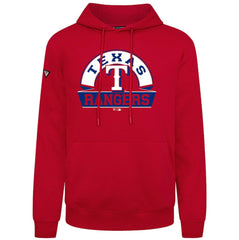 Texas Rangers Levelwear Podium Banner Arch Hoodie - Red Hoodies