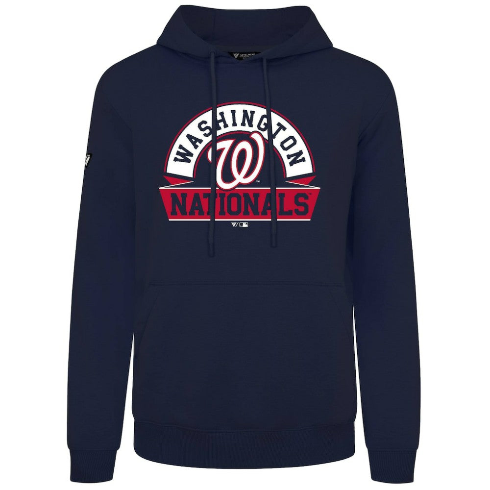 Washington Nationals Levelwear Podium Banner Arch Hoodie - Navy Hoodies