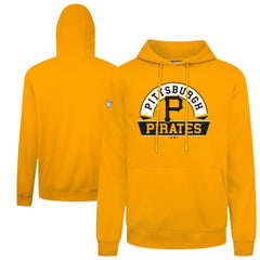 Pittsburgh Pirates Levelwear Podium Banner Arch Hoodie - Gold Hoodies