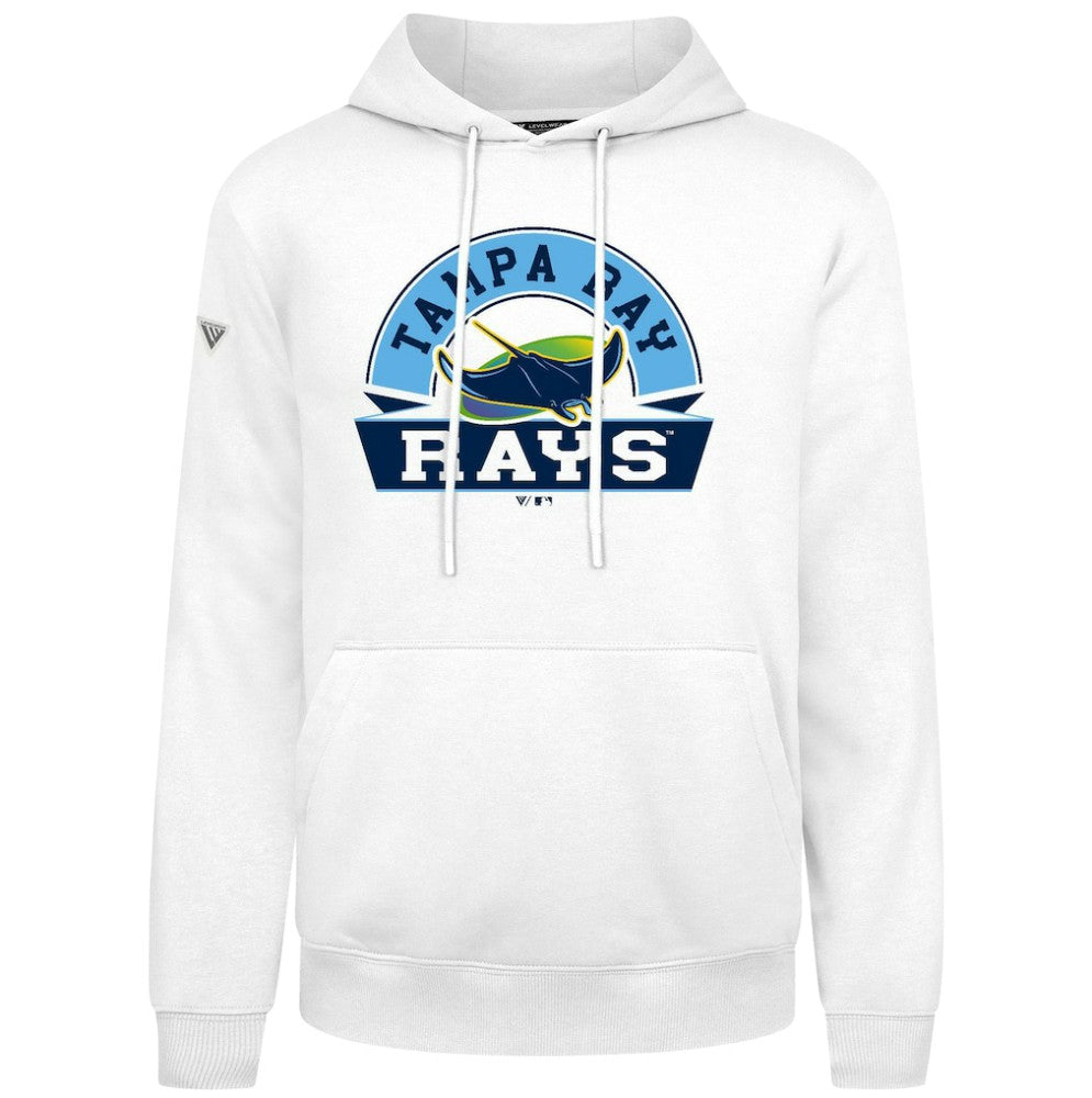 Tampa Bay Rays Levelwear Podium Banner Arch Hoodie - White Hoodies