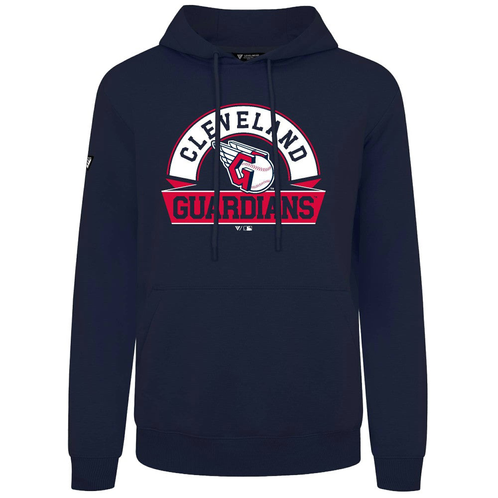 Cleveland Guardians Levelwear Podium Banner Arch Hoodie - Navy Hoodies