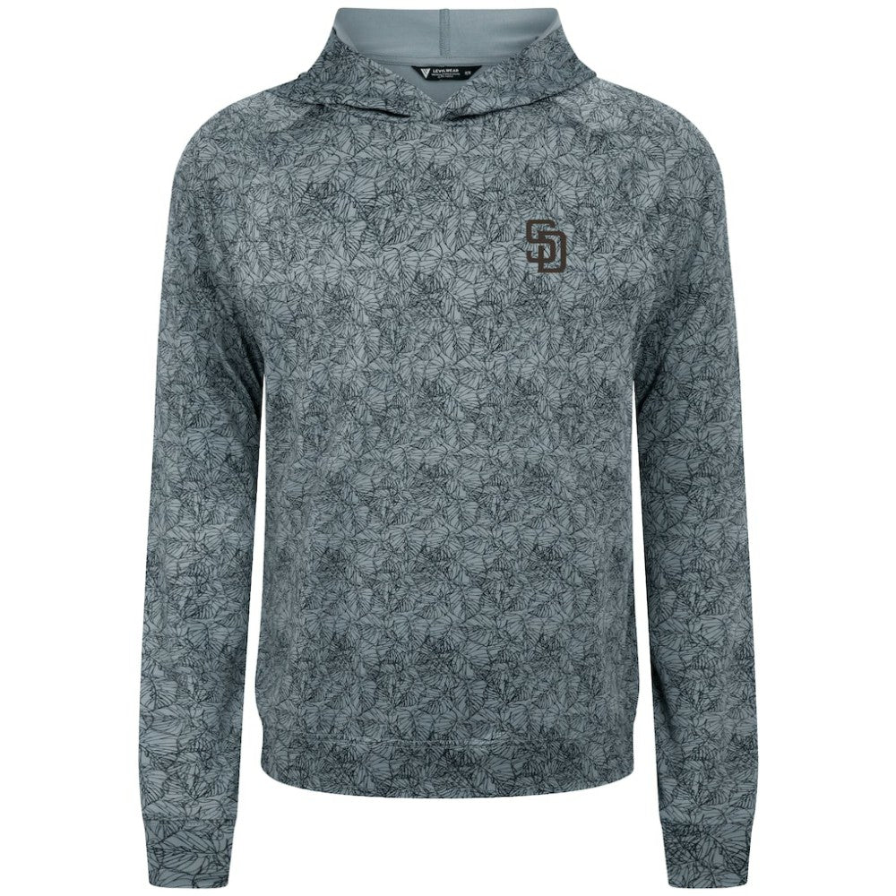 San Diego Padres Levelwear Albatross Raglan Hoodie - Gray Hoodies