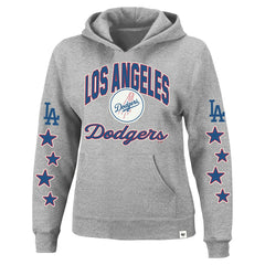 Los Angeles Dodgers '47 Women's Plus Size Starry Eye Hoodie - Heather Gray Hoodies