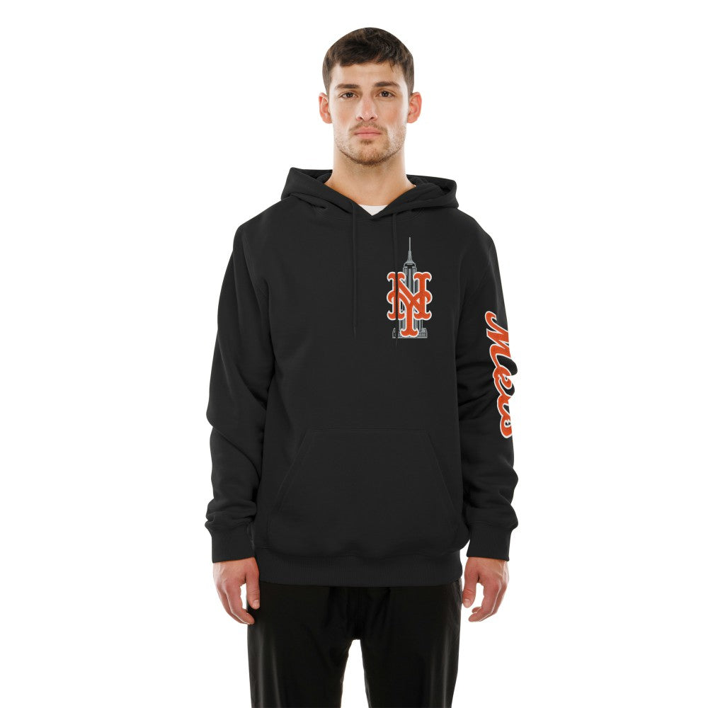 New York Mets New Era Empire State Building Fleece Hoodie - Black Hoodies