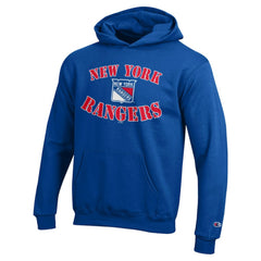 New York Rangers Champion Youth Fleece Powerblend Hoodie - Blue | US 203391349