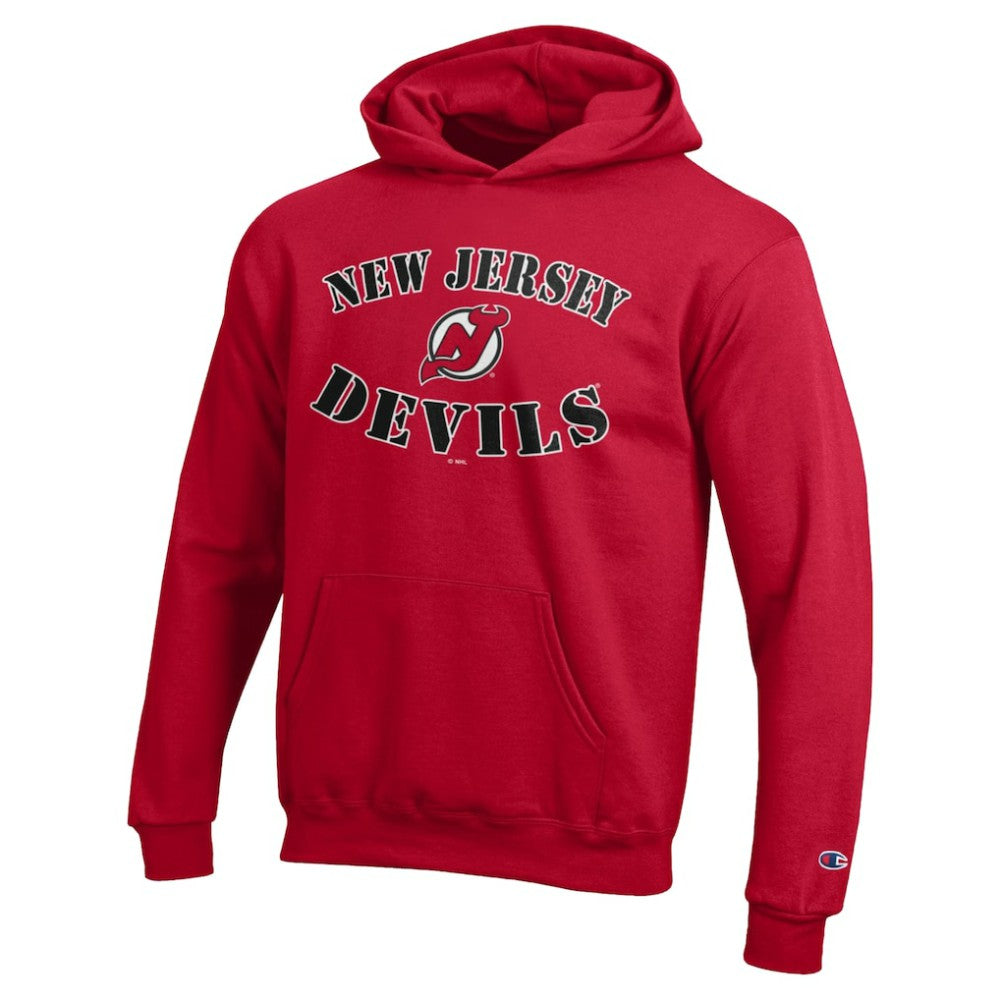 New Jersey Devils Champion Youth Fleece Powerblend Hoodie - Red | US 203391350