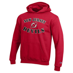 New Jersey Devils Champion Youth Fleece Powerblend Hoodie - Red | US 203391350