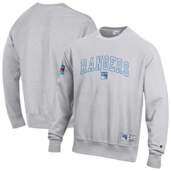 New York Rangers Champion Reverse Weave Fleece Sweatshirt - Gray | US 203391352