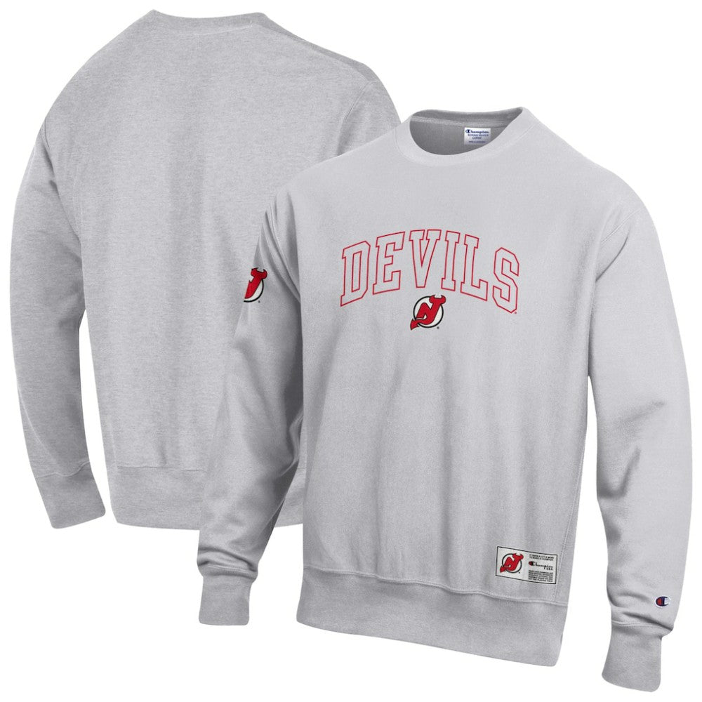 New Jersey Devils Champion Reverse Weave Fleece Sweatshirt - Gray | US 203391353