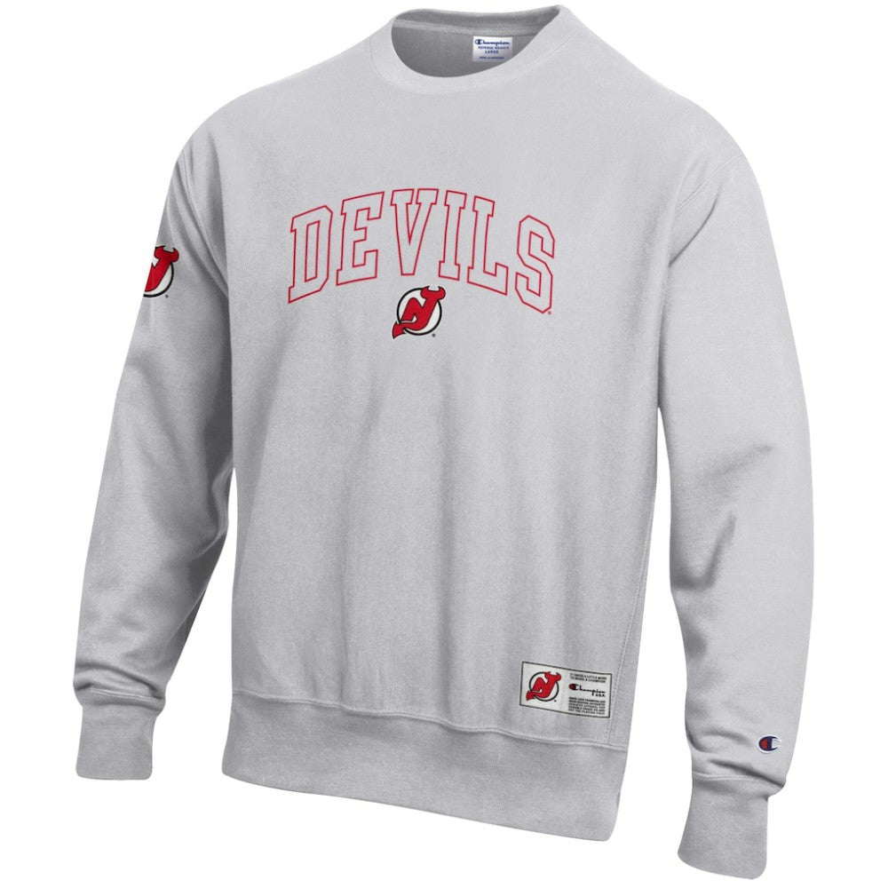 New Jersey Devils Champion Reverse Weave Fleece Sweatshirt - Gray | US 203391353