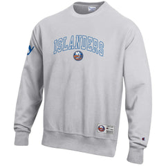 New York Islanders Champion Reverse Weave Fleece Sweatshirt - Gray | US 203391354