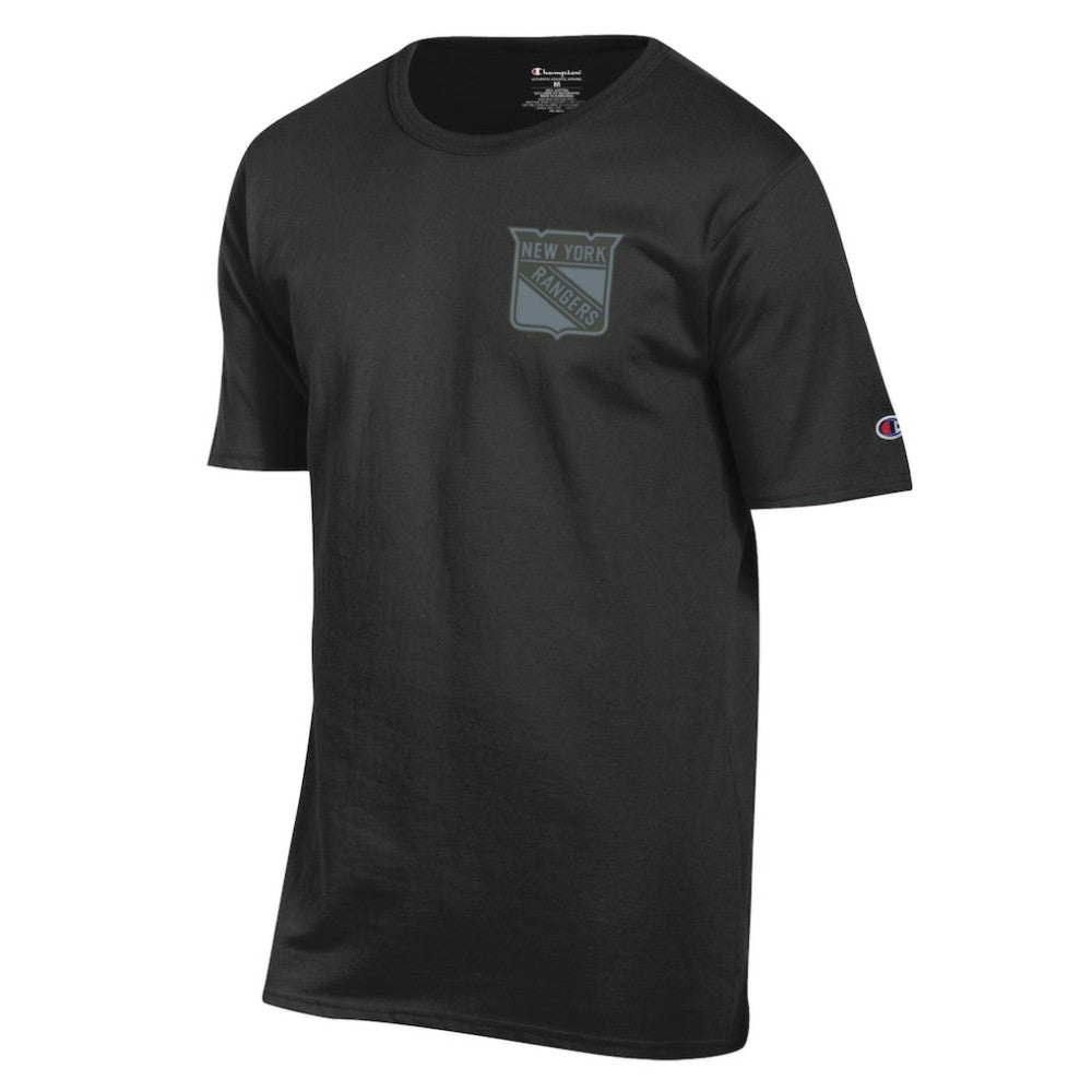New York Rangers Champion Tonal T-Shirt - Black | US 203391355