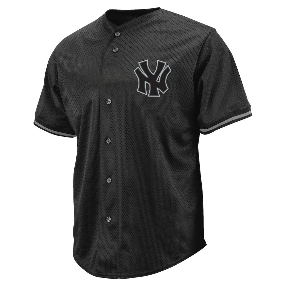 New York Yankees Profile Big & Tall Pop Fashion Jersey - Black Jerseys