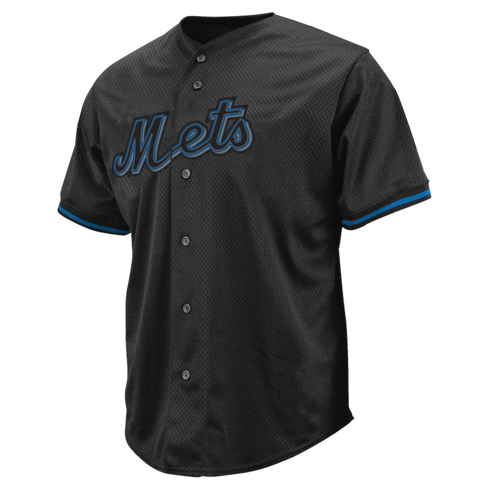 New York Mets Profile Big & Tall Pop Fashion Jersey - Black Jerseys