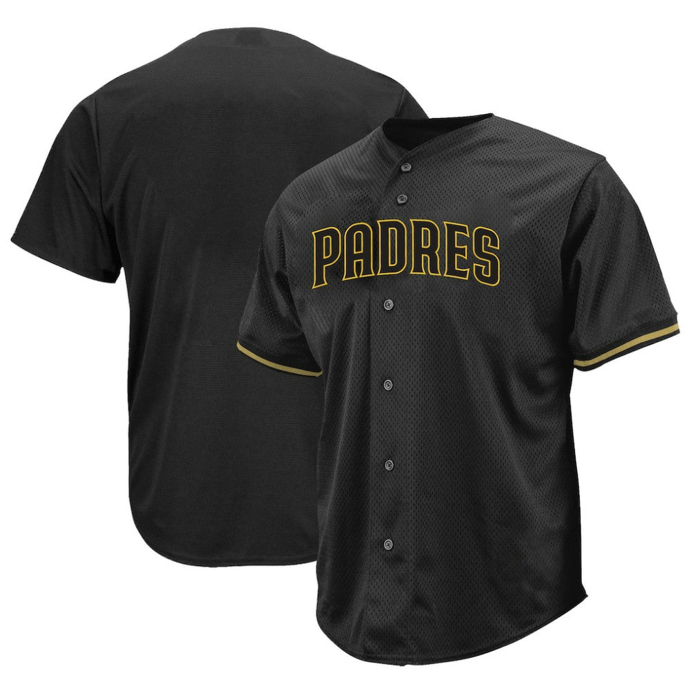 San Diego Padres Profile Big & Tall Pop Fashion Jersey - Black Jerseys