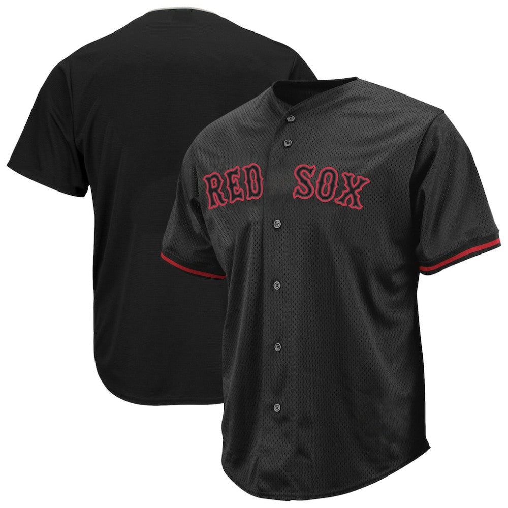 Boston Red Sox Profile Big & Tall Pop Fashion Jersey - Black Jerseys