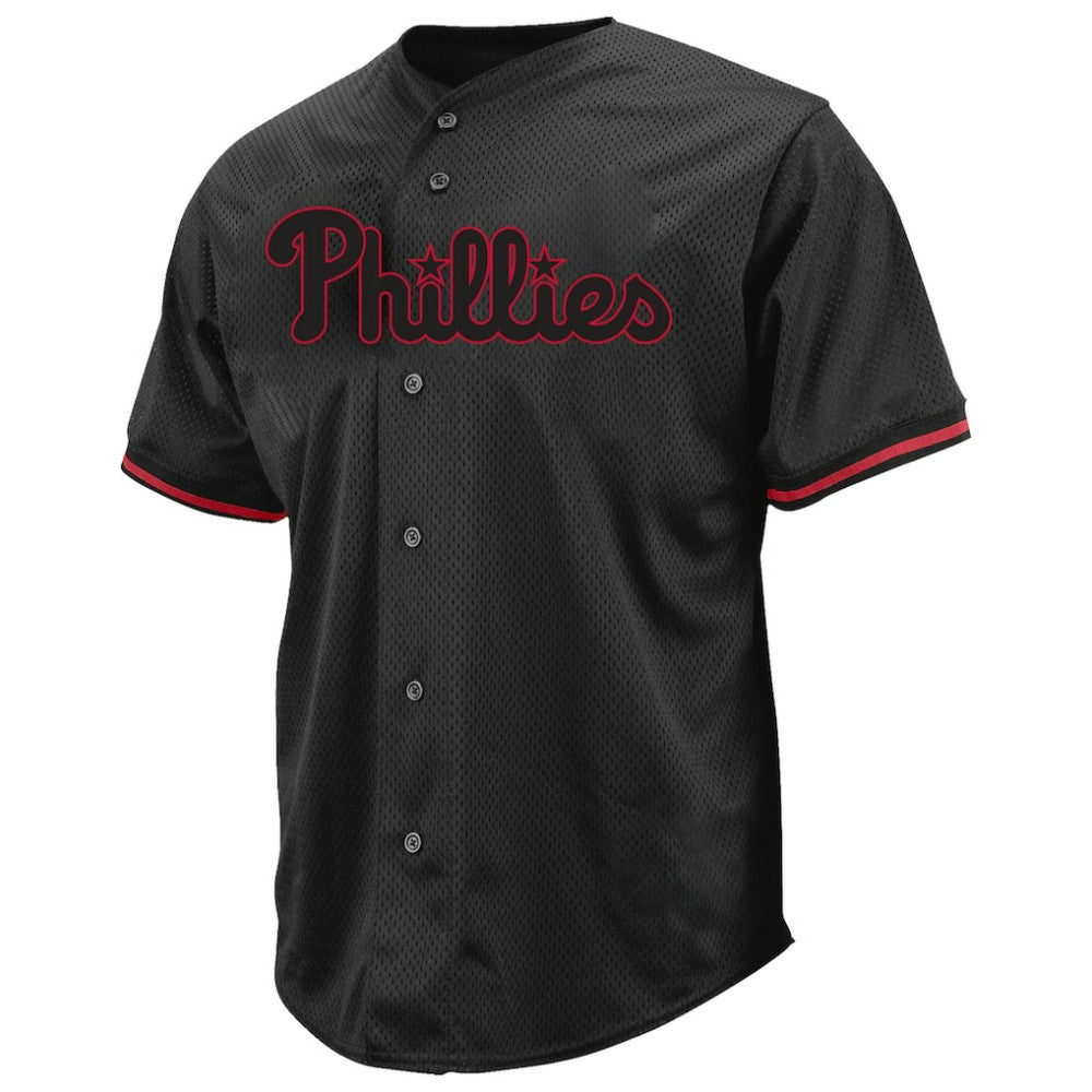 Bryce Harper Philadelphia Phillies Profile Big & Tall Pop Fashion Jersey - Black Jerseys