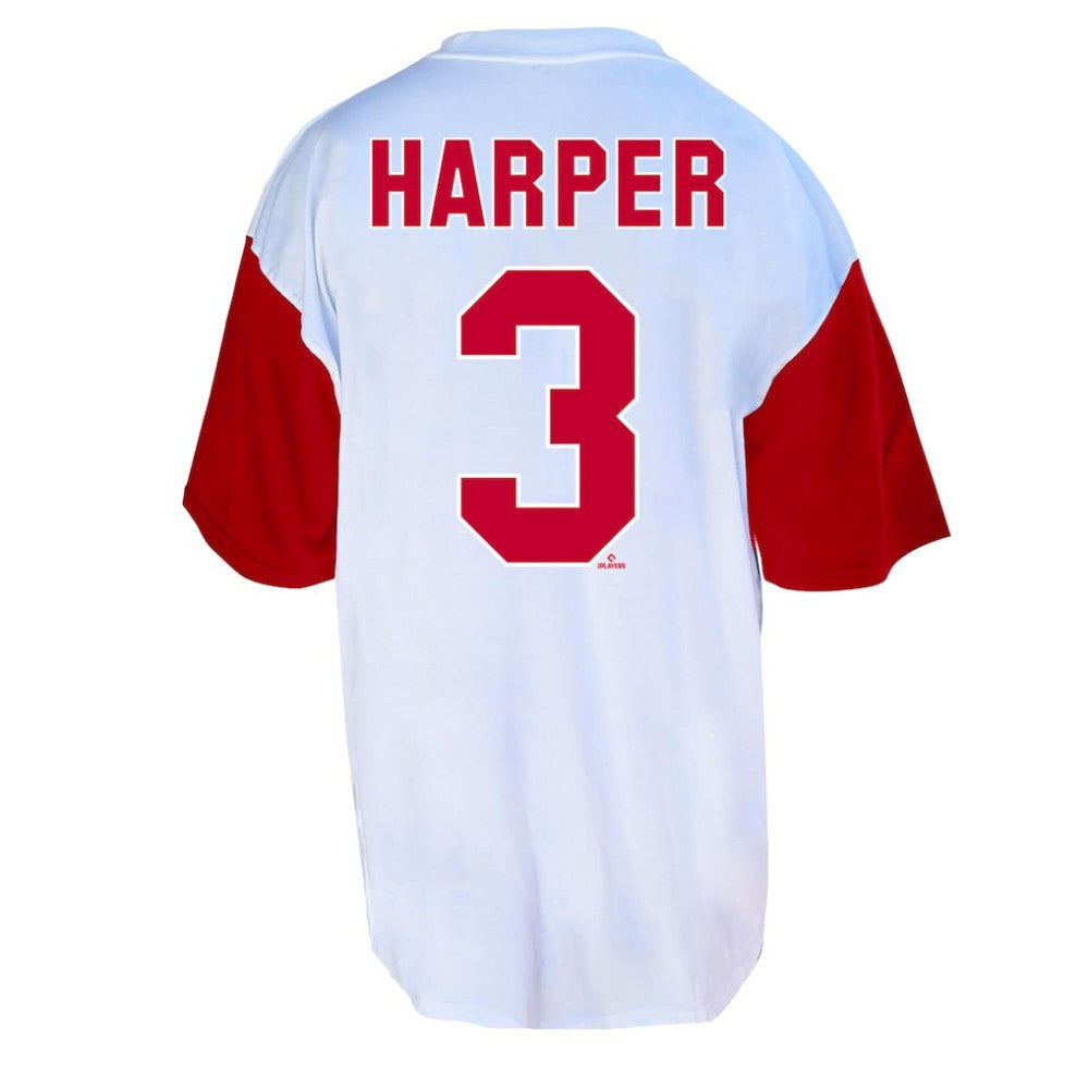 Bryce Harper Philadelphia Phillies Profile Big & Tall Player Name & Number T-Shirt - White/Red T-shirts
