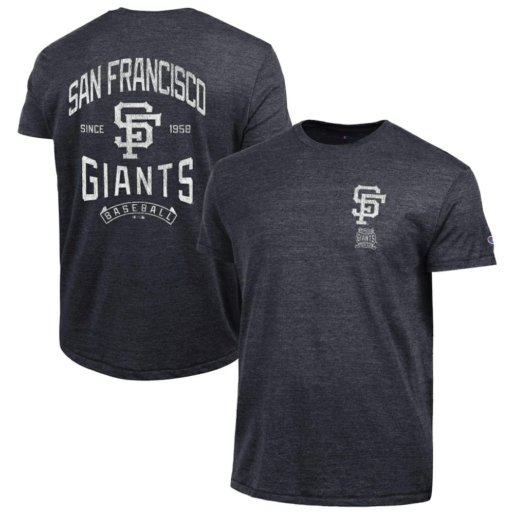 San Francisco Giants Champion Vintage 3-Hit Tri-Blend T-Shirt - Black T-shirts