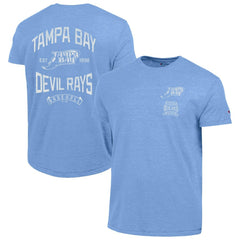 Tampa Bay Rays Champion Vintage 3-Hit Tri-Blend T-Shirt - Light Blue T-shirts