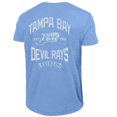 Tampa Bay Rays Champion Vintage 3-Hit Tri-Blend T-Shirt - Light Blue T-shirts