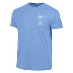 Texas Rangers Champion Vintage 3-Hit Tri-Blend T-Shirt - Light Blue T-shirts
