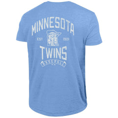 Minnesota Twins Champion Vintage 3-Hit Tri-Blend T-Shirt - Light Blue T-shirts